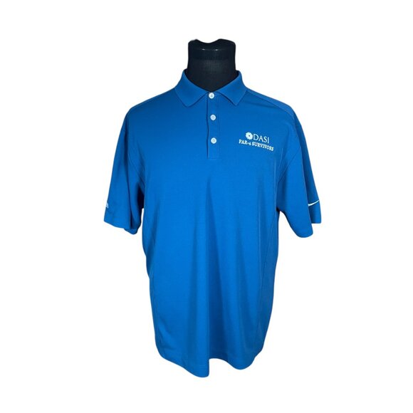 Nike Men's Blue Short Sleeve Polo Shirt Large Dasi - Picture 2 of 8